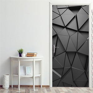 Multiple Size 3D Door Stickers Waterproof PVC Self Adhesive Wallpaper For Doors Peel and Stick DIY Wood Bedroom Refurbish Decals