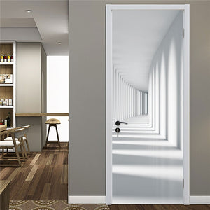 Multiple Size 3D Door Stickers Waterproof PVC Self Adhesive Wallpaper For Doors Peel and Stick DIY Wood Bedroom Refurbish Decals