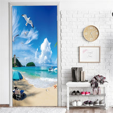 Load image into Gallery viewer, Multiple Size 3D Door Stickers Waterproof PVC Self Adhesive Wallpaper For Doors Peel and Stick DIY Wood Bedroom Refurbish Decals
